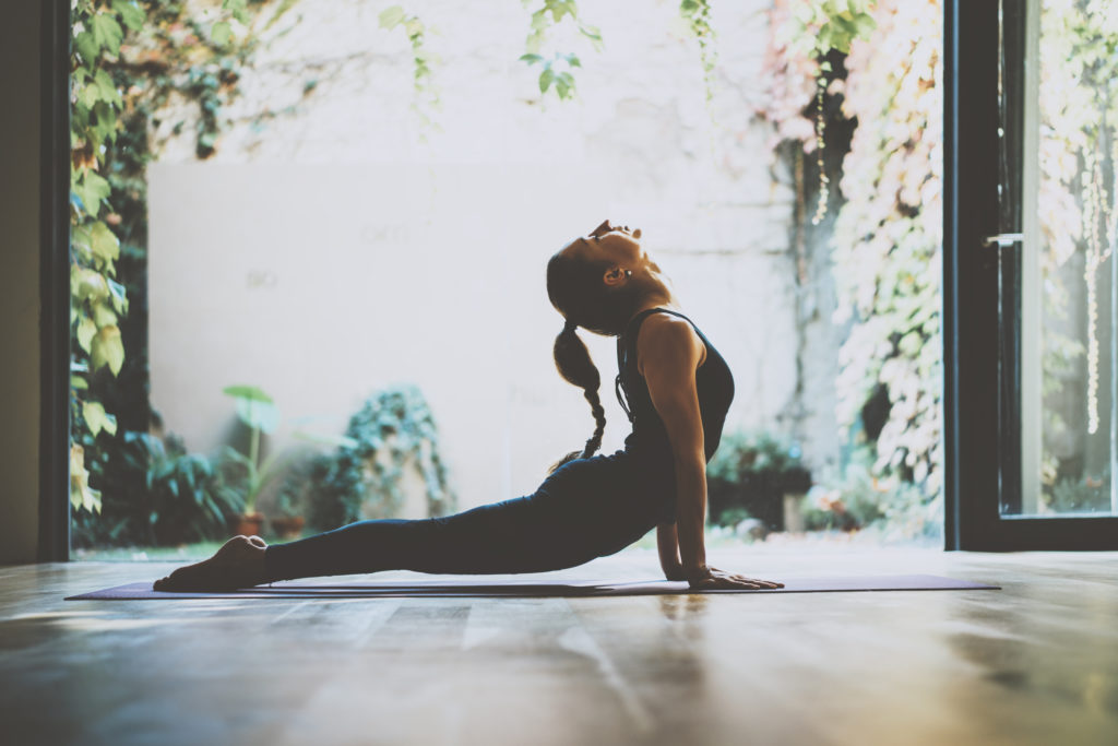 Portrait,Of,Gorgeous,Young,Woman,Practicing,Yoga,Indoor.,Beautiful,Girl