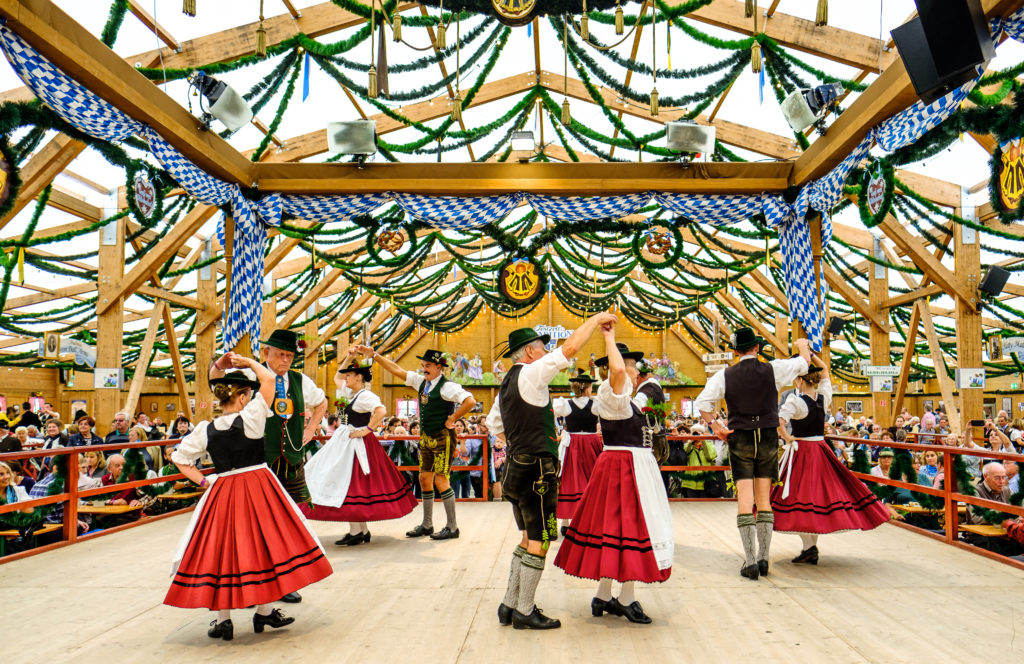 Munich,,Germany,-,September,21:,People,In,The,"traditon"-beer,Tent