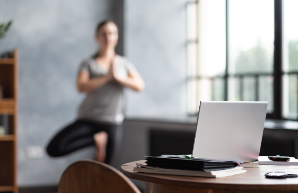 Yoga at Desk